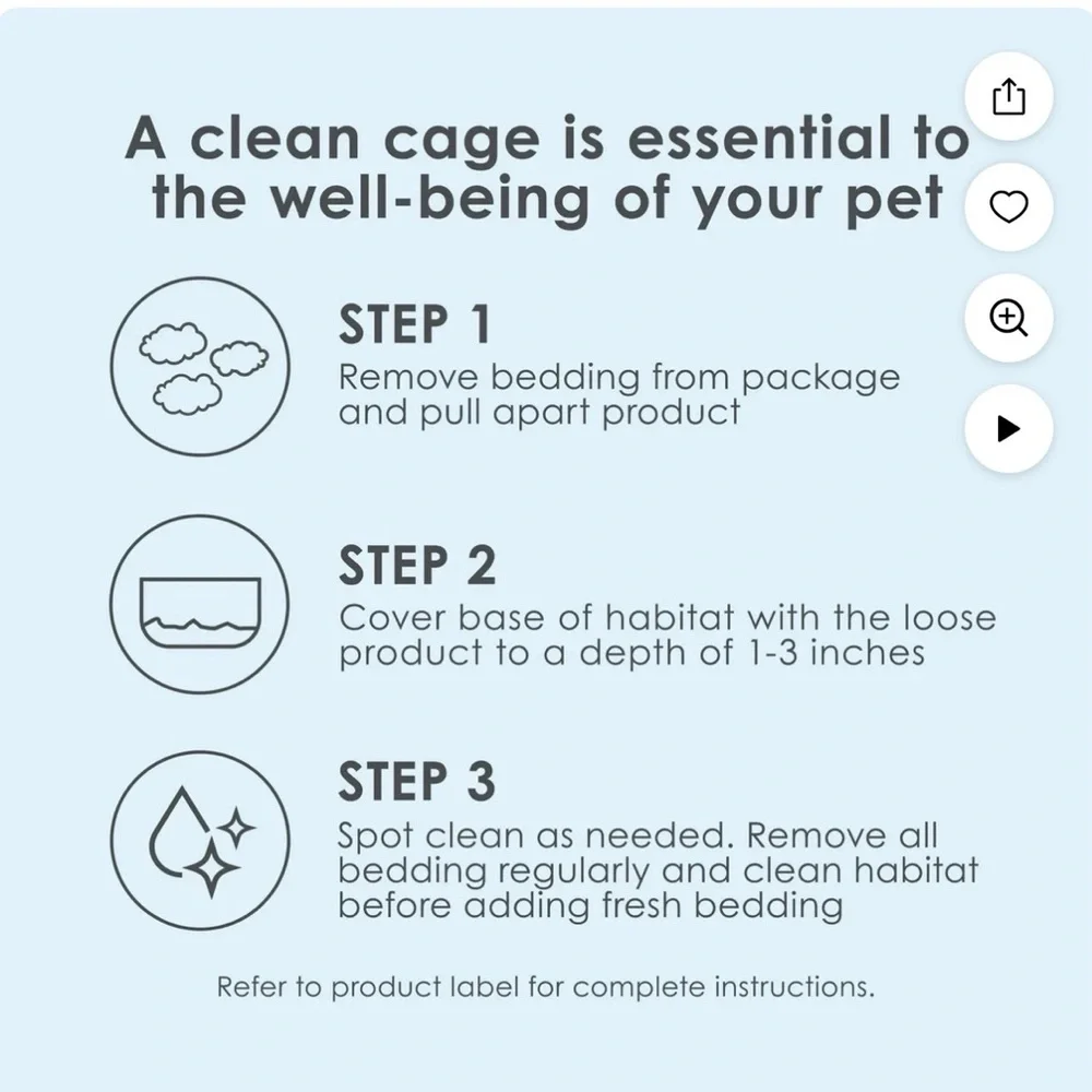 Kaytee Clean & Cozy Small Pet Bedding - White